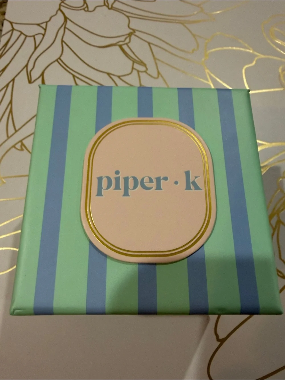 NEW Piper K Mahjong Hand Painted Bangle Bracelet Glass Stones Game Tiles White